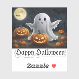 Spooky Delight: spookachtig Halloween-plezier Sticker