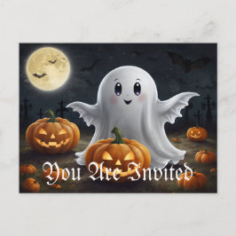 Spooky Delight: spookachtig Halloween-plezier Uitnodiging Briefkaart
