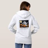 Spooky Delight: spookachtige Halloween FunT-Shirt Hoodie (Achterkant volledig)