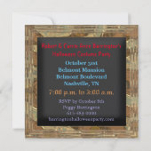 Spooky Demon Halloween is aangekomen op uitnodigin Kaart (Achterkant)