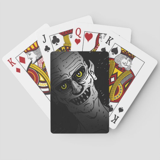 Spooky Demon-speelkaarten Pokerkaarten (Achterkant)