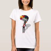 Spooky Dia de Los Muertos Girl T-shirt (Voorkant)