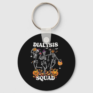 Spooky Dialyse Squad Nurse Skeleton Dancing Daily Sleutelhanger