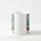 Spooky Dino Rider - Skeleton op Mummy T-Rex Koffiemok (Center)