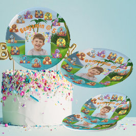 Spooky dinosaurus Halloween Verjaardagspapier bord