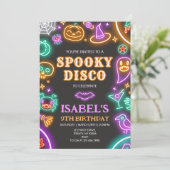 Spooky Disco Halloween Verjaardag Kaart (Staand voorkant)