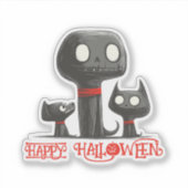Spooky Dog Family Sticker (Voorkant)