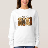 Spooky Dogs Squad – Cute Halloween Puppy Design Trui (Voorkant)