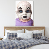 Spooky Doll Wall Art Canvas Afdruk (Insitu (Slaapkamer))