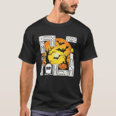 Spooky Dominoes Speler Domino Bordspel Halloween T-shirt (Voorkant)