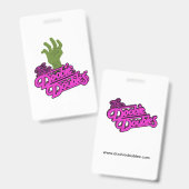 Spooky Doobie Doubles Halloween Naambadge Badge (Voor- en achterkant)