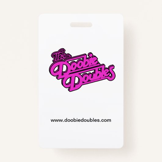 Spooky Doobie Dubbel Halloween Naam Tag Badge (Achterkant)