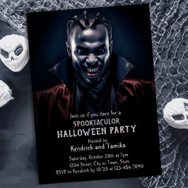 Spooky Dracula Halloween Kostuum Party Kaart