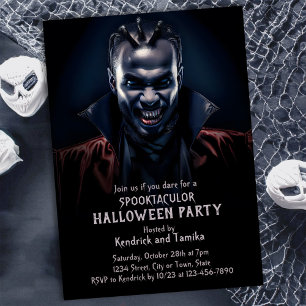 Spooky Dracula Halloween Kostuum Party Kaart
