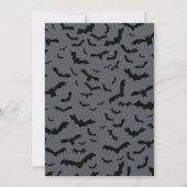 Spooky Dracula Halloween Kostuum Party Kaart (Achterkant)