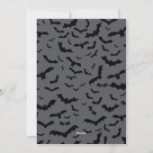 Spooky Dracula Vampier Halloween Groet Feestdagenkaart (Achterkant)