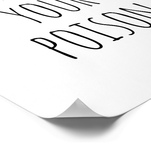 Spooky Drink Bar Halloween | Zwart-wit gif Poster (Hoek)