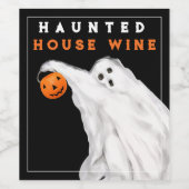 Spooky Drink feestdecoraties Wijn Etiket (Enkel label)