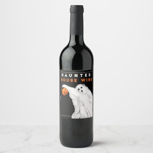 Spooky Drink feestdecoraties Wijn Etiket (Voorkant)