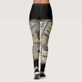 Spooky Drinken labels Halloween, heks tovenaar Leggings (Achterkant)