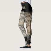 Spooky Drinken labels Halloween, heks tovenaar Leggings (Links)