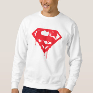 Spooky Druppelende Bloed Print Halloween Sweatshir Trui