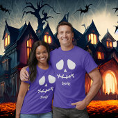 Spooky Dual Face voor- en achterkant Halloween T-shirt