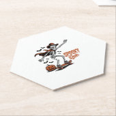 Spooky Dude Spooky Seizoen Kartonnen Onderzetters (Schuin)