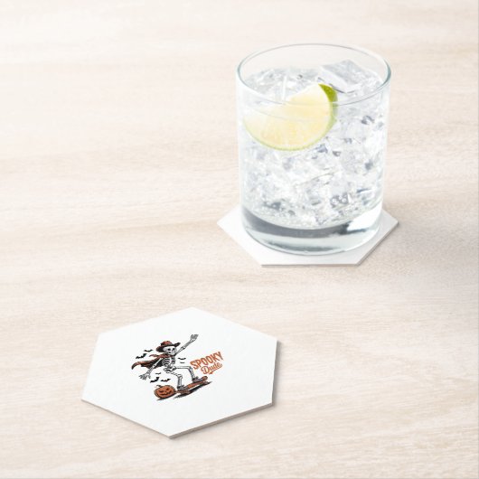 Spooky Dude Spooky Seizoen Kartonnen Onderzetters (Insitu)