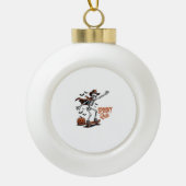 Spooky Dude Spooky Seizoen Keramische Bal Ornament (Voorkant)