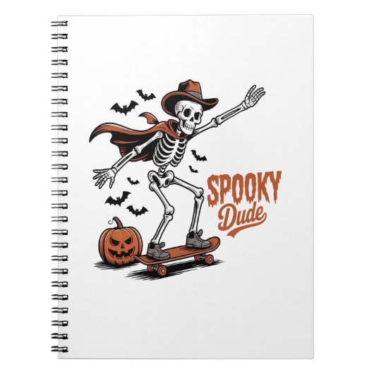 Spooky Dude Spooky Seizoen Notitieboek (Voorkant)