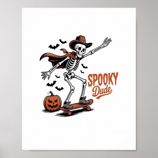 Spooky Dude Spooky Seizoen Poster (Voorkant)