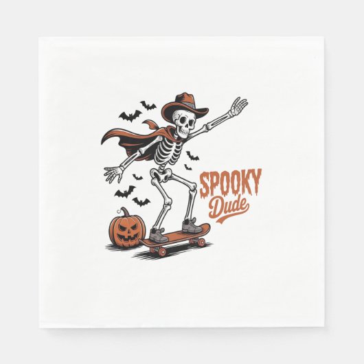 Spooky Dude Spooky Seizoen Servet (Voorkant)