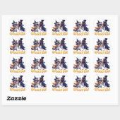Spooky Duo Vierkante Sticker (Vel)