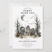 Spooky Dying to Party Halloween Kaart (Voorkant)