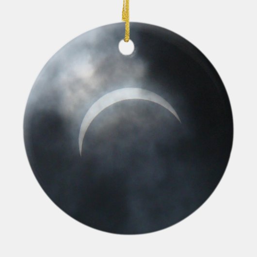 Spooky Eclipse Storm Clouds 2017 Keramisch Ornament (Achterkant)