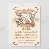 Spooky Een 1e Verjaardag Western Feest Kaart (Voorkant)