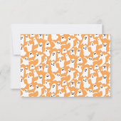 Spooky een eerste Halloween verjaardagsfeestje Bedankkaart (Achterkant)