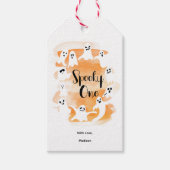 Spooky een eerste Halloween verjaardagsfeestje Cadeaulabel (Voorkant)