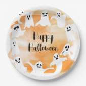 Spooky een eerste Halloween verjaardagsfeestje Papieren Bordje (Voorkant)