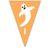 Spooky Een Eerste Verjaardag Halloween Sinaasappel Vlaggetjes (Eerste vlag)