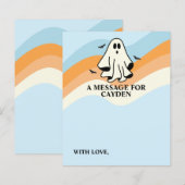 Spooky Een Eerste Verjaardag Tijd Capsule Bericht (Voorkant / Achterkant)