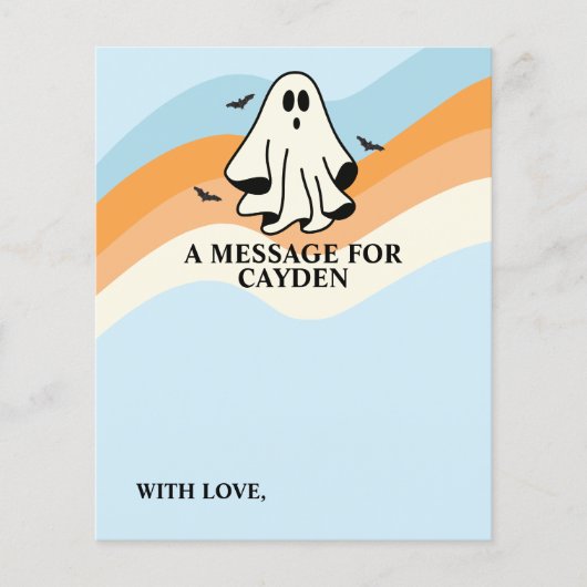 Spooky Een Eerste Verjaardag Tijd Capsule Bericht (Voorkant)