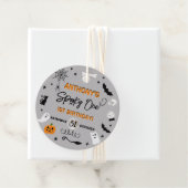 Spooky één! Halloween 1e verjaardagsfeestje Bedankjes Labels (In situ)