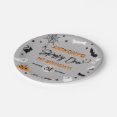 Spooky één! Halloween 1e verjaardagsfeestje Papieren Bordje (Gekanteld)