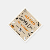 Spooky één! Halloween 1e verjaardagsfeestje Servet (Hoek)