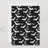 Spooky een Halloween eerste verjaardagsfeestje Inv Kaart (Achterkant)