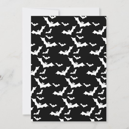 Spooky een Halloween eerste verjaardagsfeestje Inv Kaart (Achterkant)