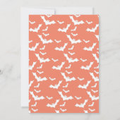 Spooky een Halloween eerste verjaardagsfeestje Inv Kaart (Achterkant)