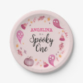 Spooky een Halloween eerste verjaardagsfeestje Papieren Bordje (Voorkant)